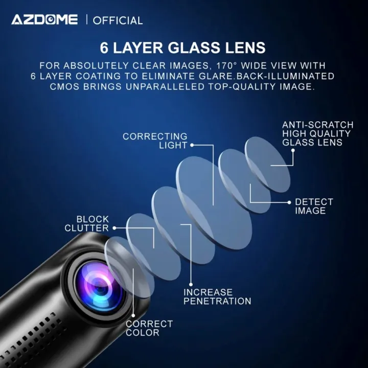 AZDOME%20M330%201080P%20Smart%20Dash%20Camera%20Car%20DVR%20Black%20Box%20Voice%20Control%20WiFi%20Dash%20Cam%20-%20Image%203