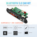 Mp3 Player Decoder Board 12v 50w Amplifier Bluetooth 5.0 Fm Tf Usb 3.5mm Aux Module Bluetooth Car Kit Audio V20. 