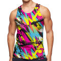 3D Fantasy Abstract Graffiti Figure Tank Top Gym Clothing Men Summer Streetwear Basketball Vest Quick Drying Sleeveless y2k Tops. 