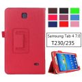 SM-T231 SM-T230 PU Leather Flip Case Cover For Samsung Galaxy Tab 4 7.0 T230 T231 T235 Stand Cases 7 inch Tablet BQ. 