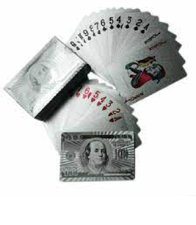 Waterproof Fully Plastic Poker Playing Card Pack US 100 dollar design ...
