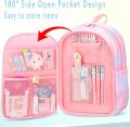 LaoXzhongX Girls School Backpacks Kawaii Book Bag with Compartments for Girl Kid Students Elementary School Back Pack Kids Rucksack Mochila. 