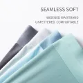 MiiOW 3Pcs Seamless Boxing Men  Ice Silk Graphene Antibacterial Boxingshorts  Panties Underware Trunks L-5XL. 