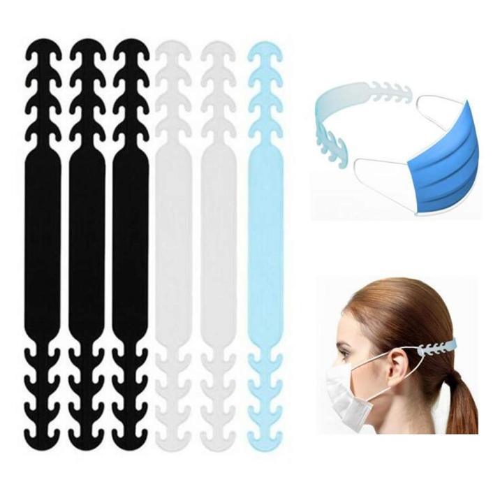 5/10 Pcs Reusable Ear Saver Comfortable Soft Silicone Non-Slip Adjustable Mask Hook Ear Server