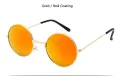 Sunglasses Classic Gold Red Round Unisex Sunglasses Travel Essential UV protection Sunglasses Men and Women Adults Sunglasses Eye Wear Eye Protection Stylish Celebrity Look The Peach Lilac Jewelry. 
