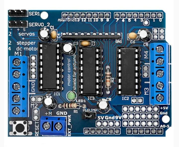 L293D Motor Driver Shield for DIY ARDUINO - UNO & MEGA | Daraz.lk