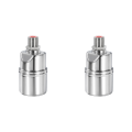 2X Automatic Water Level Control Valve 1/2 Inch Stainless Steel Float Ball Valve for Tank Swimming Pool Straight. 