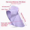 Summer Sunscreen Hat Women's Anti-ultraviolet Shawl Hat Cycling Neck Guard Hat Sunshade Fisherman Sun Face-covering. 