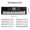 2X 61 Keys Electronic Piano Digital Music Electronic Keyboard Musical Instrument Gift with Microphone. 