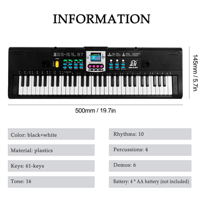 2X%2061%20Keys%20Electronic%20Piano%20Digital%20Music%20Electronic%20Keyboard%20Musical%20Instrument%20Gift%20with%20Microphone%20-%20Image%202