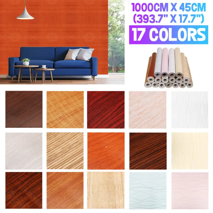 Decor%2045cmx10m%20Self%20Adhesive%20PVC%20Wood%20Grain%20Wallpaper%20Wall%20Sticker%20for%20Living%20Room%20Study%20Kitchen%20Bedroom%20Decoration%20Waterproof,Moisture-Proof,Mould-Proof%20-13%20Colors%20-%20Image%205