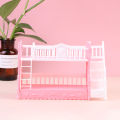 Doll Toy European Furniture Style Bunk Bed Double Bunk Bed Girl Birthday Toy. 