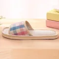 【BestGO】SHOES flip flop,slipers Women's Fashion Casual Couples Gingham Home Slippers Indoor Floor Flat Shoes Sling sandals lightweight sandals. 