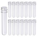 30 PCS 40ML Plastic Test Tubes with Screw Caps Reusable Transparent Container Tubes Transparent Test Tube. 