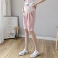 Summer Thin Cotton Linen Maternity Half Pants Casual 1/2 Short Pants Clothes for Pregnant Women Pregnancy Belly Shorts. 