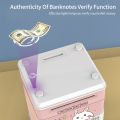 Electronic Little Pig Bank Mini ATM avings Box with Password imulation Fingerprint Cash Coin. 