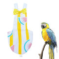 Radiant Parrot Costume Stylish Comfortable Bird Diapers for Parrots Fastener Tape Breathable Material Buyers' Favorite Parrot Outfit with Elastic Shoulder Strap. 