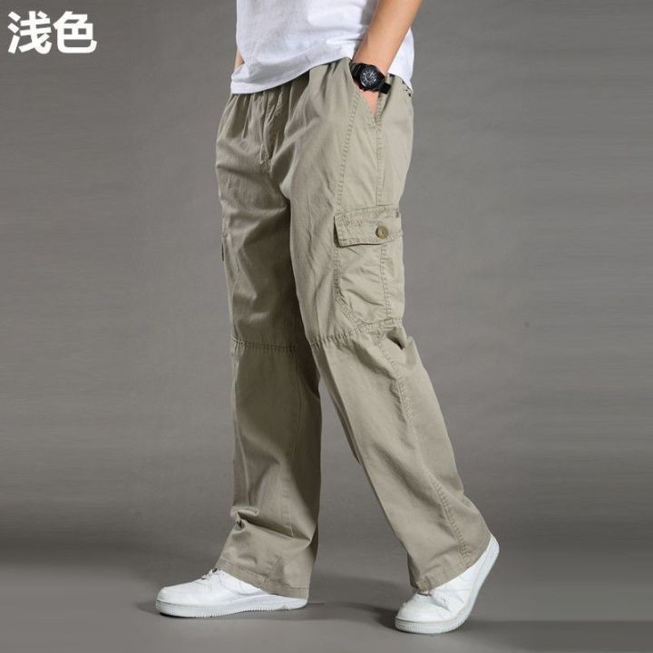 Men's%20Pants%20Summer%20Thin%20Casual%20Trousers%20Men%20Oversized%20Cargo%20Pants%20Loose%20Multi-Pocket%20Sports%20Fat%20Guy%20Straight-Leg%20Pants%20-%20Image%207