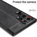 KEYSION Shockproof Case for Samsung S22 Ultra 5G S24+ Leather Texture Silicone Phone cover for Galaxy S23 Ulta S21 FE S20 FE. 