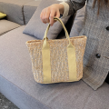Handcrafted design Wicker handbag Versatile Eco-friendly Bohemian style Beach straw bag Lightweight Natural material Rattan basket bag for Beach vacation Poolside accessory Summer Picnic Casual outing. 
