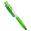 Certiou Retractable Ballpoint Pen 4-in-1 Multifunctional Ballpoint Pen with Stylus Led Light Phone Stand Smooth Writing Ergonomic Design Ideal for Metal Body Ballpoint Pen. 