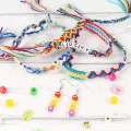 12 Styles Friendship Bracelet Kit with String and Letter Beads, Color Embroidery Floss, Elastic Cord, Braiding Disc, Findings for Friendship Bracelets, Jewelry Making. 