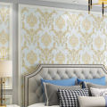 Luxury European Style Wallpaper Home Decor Floral Damask 3D Wall Paper Roll for Bedroom Living Room Embossed 3d Flower Wallpaper. 