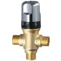 with Scale Brass Thermostatic Mixing Valve 1/2 Inch Adjustable Temperature Shower Mixing Valve Surface Mounted Pipeline Valve Water Heater. 