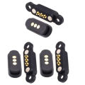 LKPCIGCXM 3 Pairs Spring Loaded Magnetic Pogo Pin Connector 3 Positions Magnets Pitch 2.3MM 3P Through Holes Male Female Probe. 