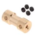 2x Brass Flexible Shaft Coupling Motor Coupler Connector RC Models Accs. 