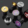 2x Bike Handlebar End Bikes Bar End Metal Durable Bike Handle Bar Caps for Cycling BMX Foldable Bikes Mountain Road Bike Equipment. 