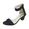 Ladies Ankle Strap Heels Black. 