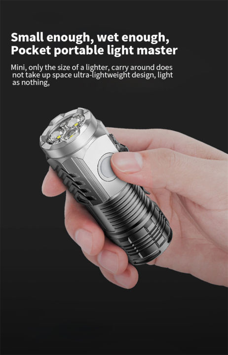 Portable%20Small%20Outdoor%20Multifunctional%20Camping%20Mini%20LED%20Torch%20Light%20Tactical%20USB%20Rechargeable%20Flashlight%20Touch%20Light%20Led%20Flashlight%20Torch%20Three%20Eyed%20Monsters%20Mini%20Flash%20Light%20-%20Image%205