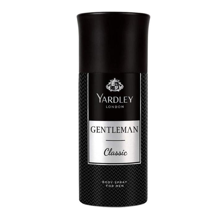 Yardley Gentleman Classic Body Spray For Men, 150ml