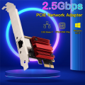 2.5G PCI-E to RJ45 Gigabit Network Card RTL8125B Chip 10/100/1000Mbps Ethernet Wired RJ45 LAN Controller Adapter Spare Parts Accessories. 