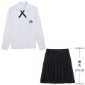 Taiwan Normal University Secondary School Uniform jk Uniform Long Sleeve Shirt College Style Sports Meeting Business Attire High School Spring and Summer Short Sleeve. 