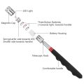 Telescopic Magnetic Pen with Light Mini Portable Magnet Pick Up Tool Extendable Pickup Rod Stick for Picking Up Screws Nut Bolt. 