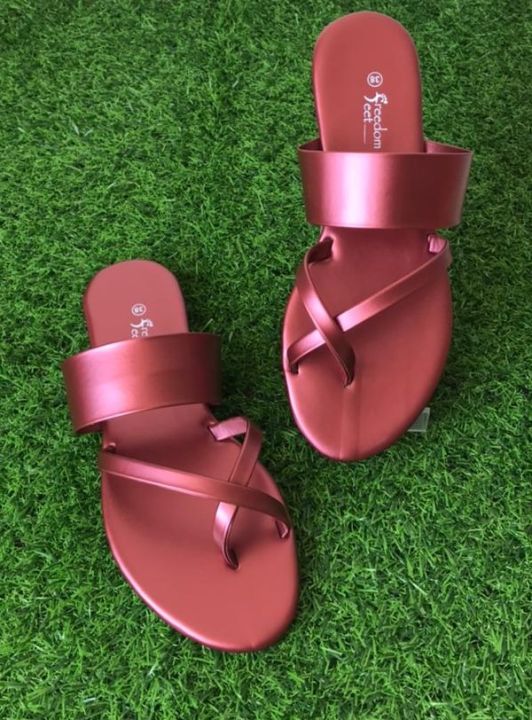 Freedom Feet High-quality Flat Ladies  Sandals Gladiator Flat Shoes flat Slipper
