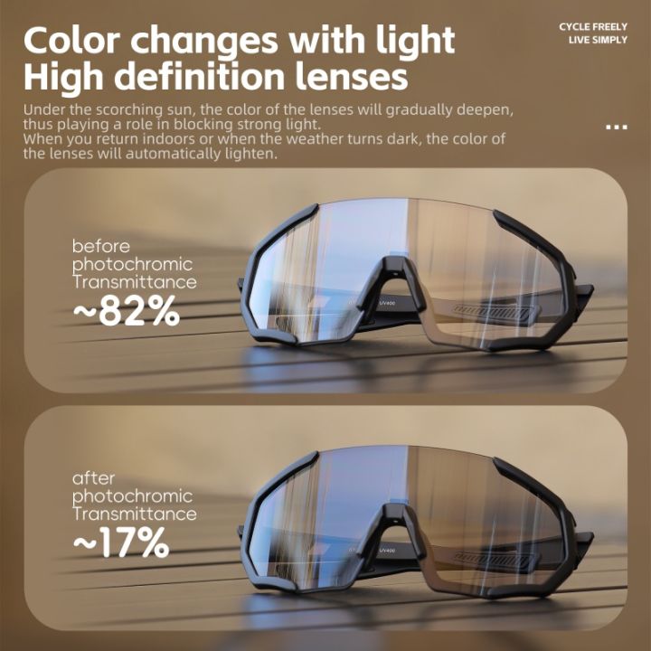 WEST%20BIKING%20Cycling%20Anti-Fog%20Sunglasses%20Photochromic%20Lenses%20Unisex%20Fashion%20Large%20Frame%20Sport%20UV400%20Glasses%20MTB%20Road%20Bike%20Goggles%20-%20Image%203