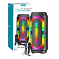 GTS-2132 Portable Wireless Bluetooth Speaker with Mic LED Light RGB Support Mic, FM, AUX, USB, SD Card Karaoke Speaker Buffel Subwoofer Music Player Party Box with Microphone GTS Speaker KTS 2132. 