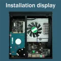 DX01 Thin Mini ITX Desktop Computer Chassis Replacement Spare Parts Accessories Thin Half Height Computer Chassis Portable Desktop Computer Case. 