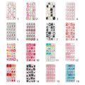 24Pcs/Set Cartoon Style Kids Nails Detachable Press On Nails Full Cover Press Stick On Nails Children Nail Decor. 