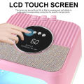 NAIL POLISH DRYER UV LED Lamp for Nails Gel Polish Dryer Machine With 45LED Diamonds Design Nail Home Use Manicure UV Light. 