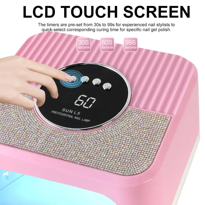 NAIL%20POLISH%20DRYER%20UV%20LED%20Lamp%20for%20Nails%20Gel%20Polish%20Dryer%20Machine%20With%2045LED%20Diamonds%20Design%20Nail%20Home%20Use%20Manicure%20UV%20Light%20-%20Image%202