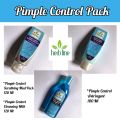 Herb Line Pimple Control Pack Scrubbing Mud Pack, Cleansing Milk, Astringent ( Heherbline ). 