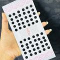 ESH Black color Simple Plain small Round Pottu Forehead,  Kumkum Self-Adhesive Sticker Bindi card For Women. 