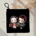 Demon Slayer Anime Kimetsu Kamado Nezuko Key Coin Purse Inosuke Muichiro Tokito Tangiro Heshibira Gifts Card Bags Wallet Pouch. 