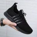 JEIKY. Men's Stay Real Pure Dark Bottom Sneakers Trendy Mesh Shoes #M711 (Standard Size). 