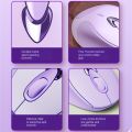 Purple Silent Wireless Mouse Recharegeable Ergonomic Mice USB Optical Gaming Mouse For Laptop PC Computer Gamer Girl Mause. 
