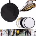 Mohoo 110cm Round Shape 5 in1 Studio Photo Multi-Disc Collapsible Light Reflector. 